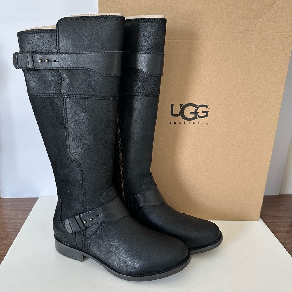 UGG Women's Dayle Tall Black Boots 8 1/2